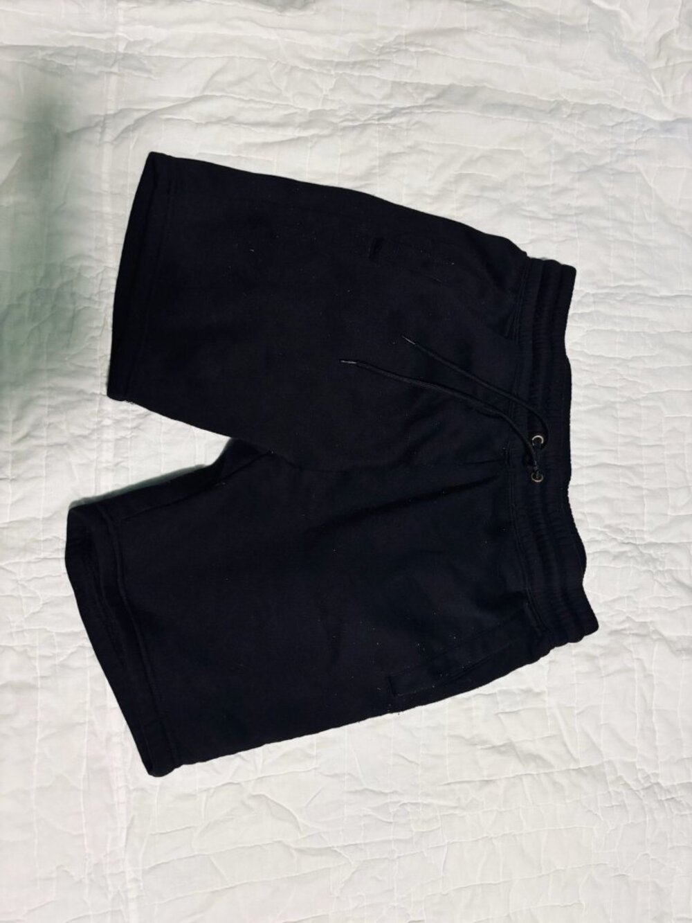 Athletex Black Performance Shorts With Elastic Waistband & Drawstring